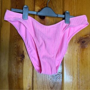 Wild Fable Plisse Textured High Leg Cheeky Bikini Bottom